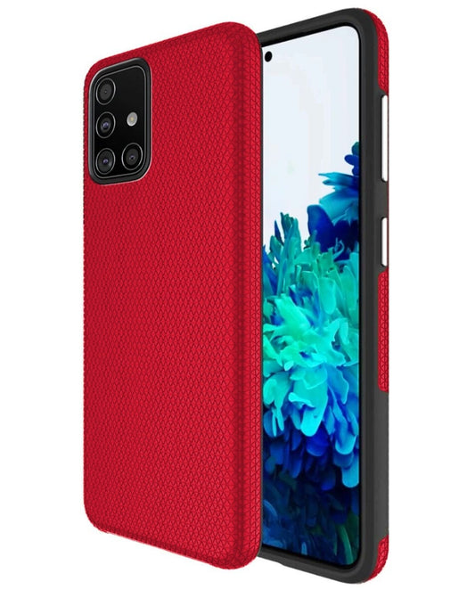 Heavy-Duty Shockproof Case for Galaxy A51 — Red