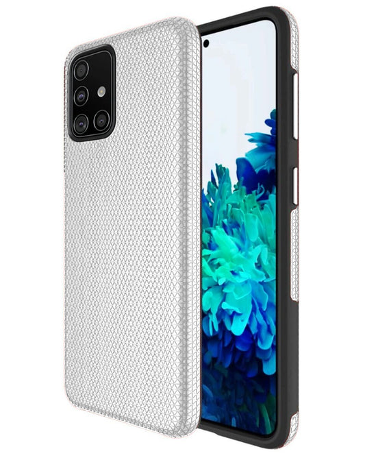 Heavy-Duty Shockproof Case for Galaxy A51 — Silver