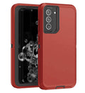 Heavy-Duty Shockproof Case for Galaxy A51 5G — Red & Black