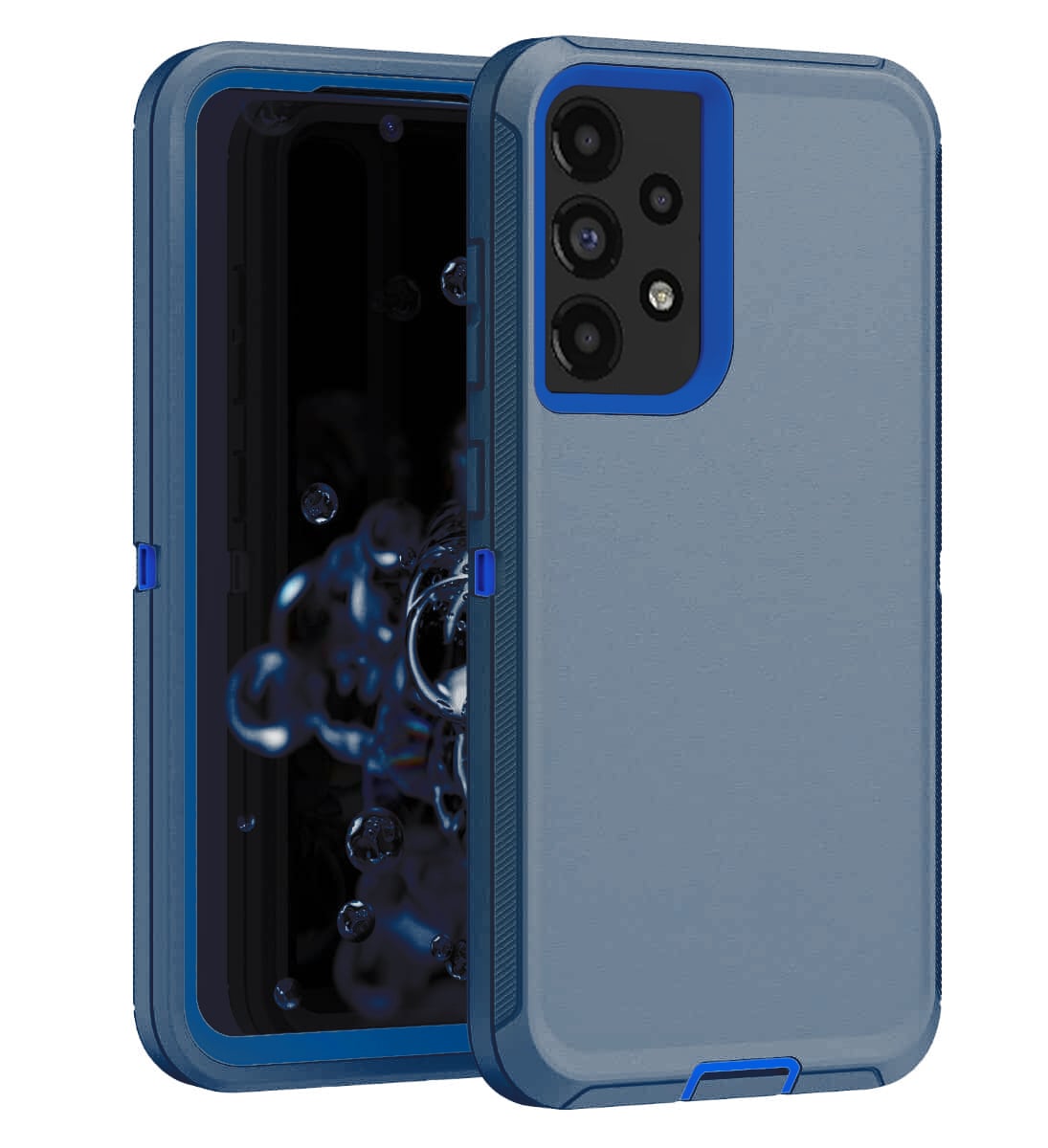 Heavy-Duty Shockproof Case for Galaxy A72 5G — Dark Blue