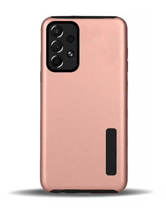 Heavy-Duty Shockproof Case for Galaxy A73 5G — Rose Gold