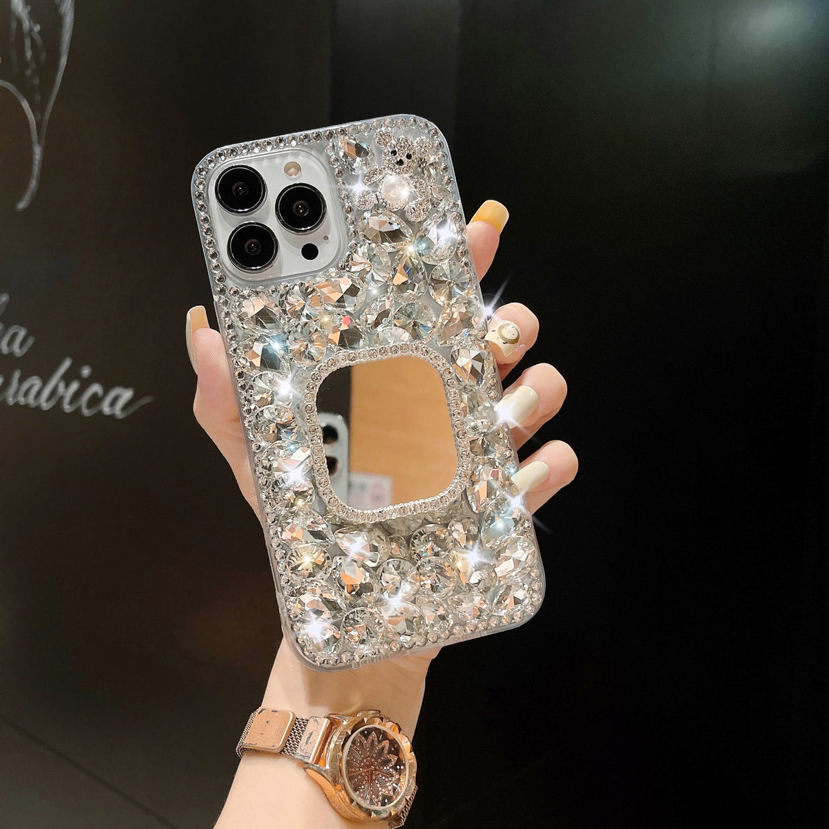 The Starry — Rhinestone Mirror Case
