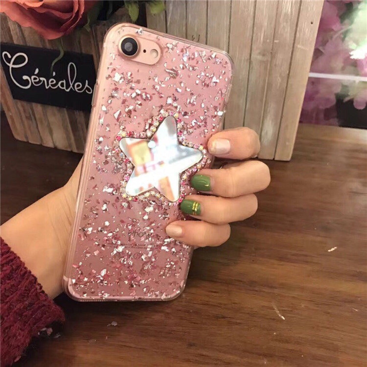 The Starry — Rhinestone Mirror Case