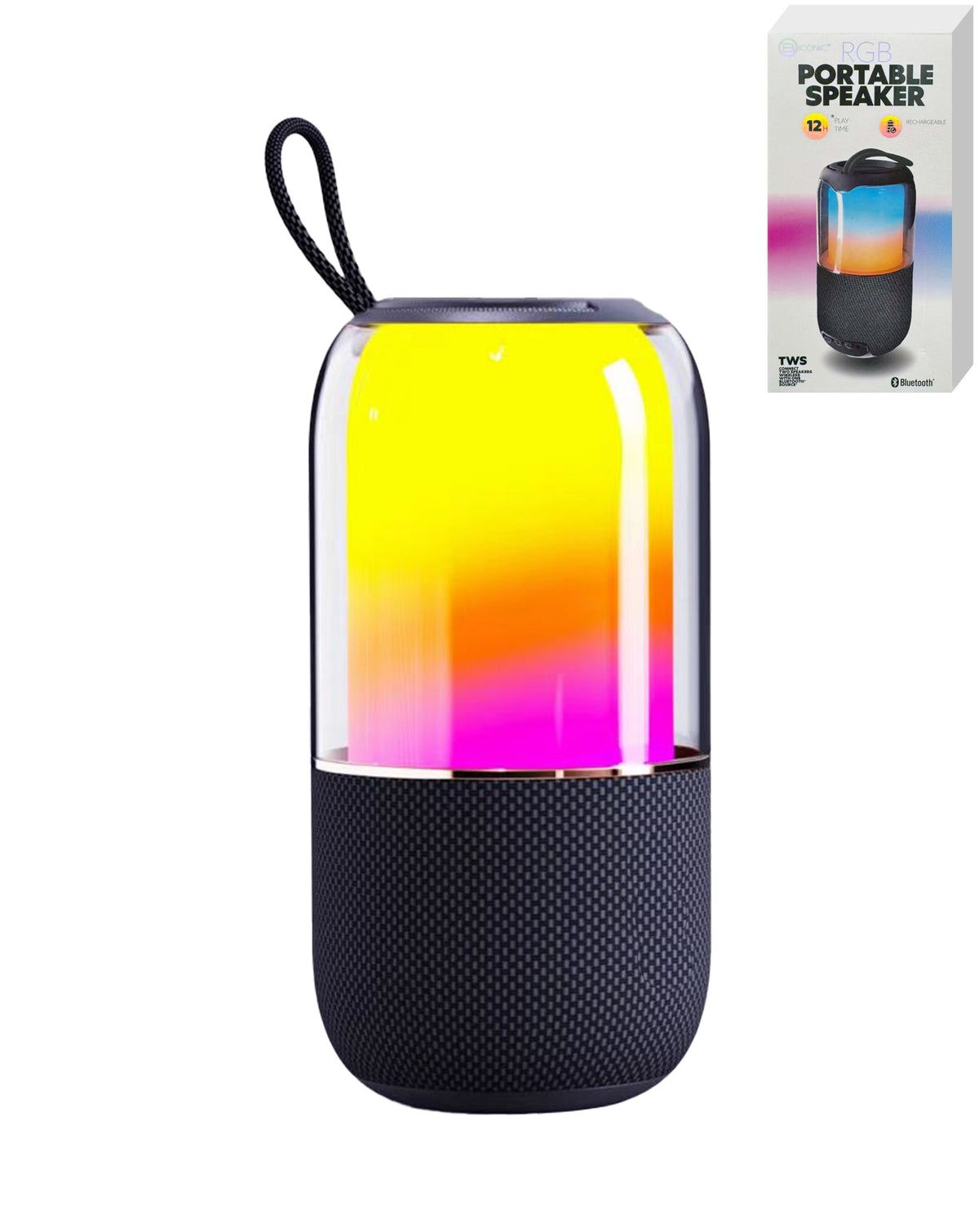 Bytech Bluetooth Portable Speaker with FM Radio — Black