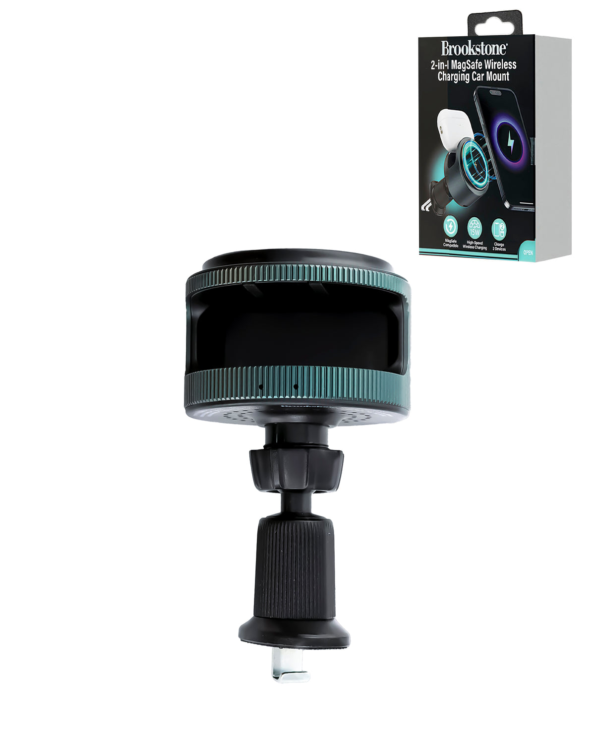 Brookstone Wireless Vent Mount - Black — 2in1