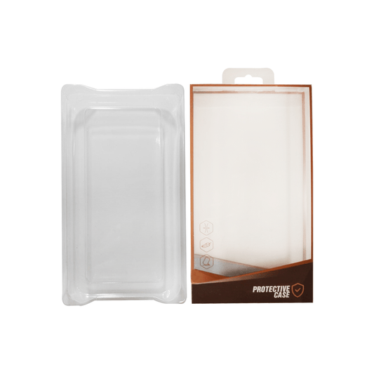 Clear Protective Packaging Box — Small Size/Pack of 50pcs, Brown