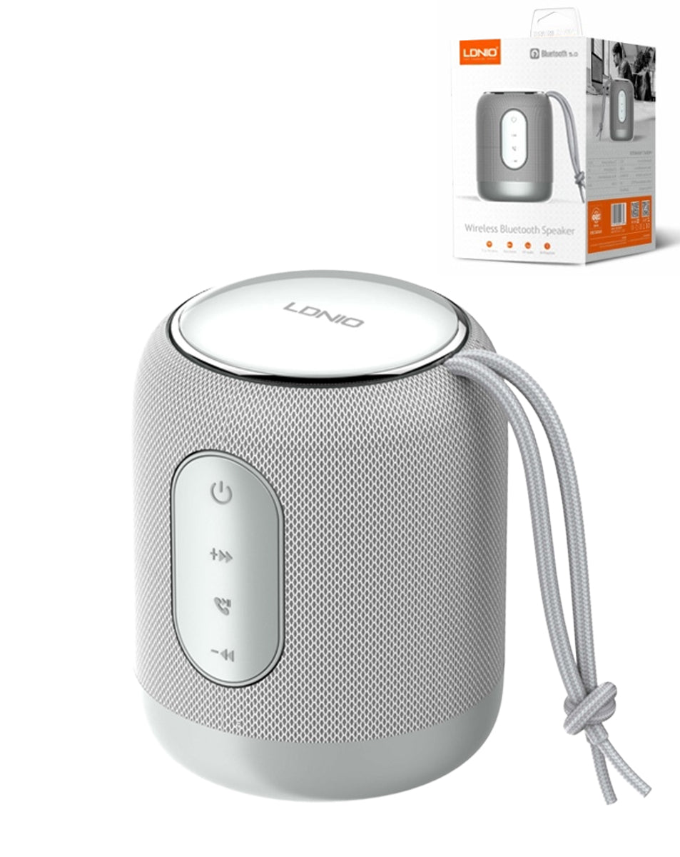 LDNIO BTS12 Bluetooth 5.0 Wireless Speaker — 2000 mAh, Silver