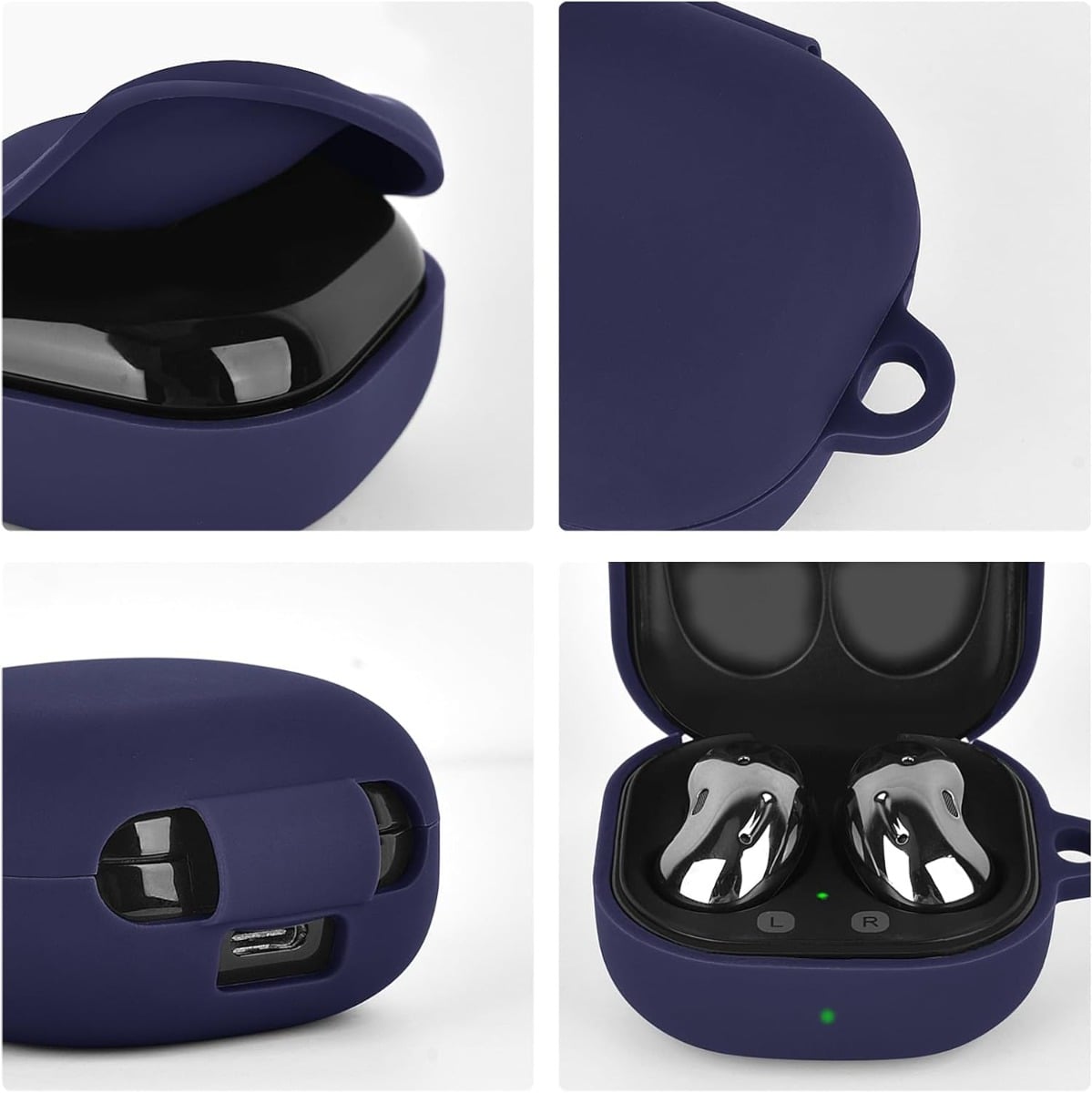 Protective Case for Galaxy Buds Pro / Buds 2 Pro / Buds 2 / Buds FE / Buds Live — Navy Blue