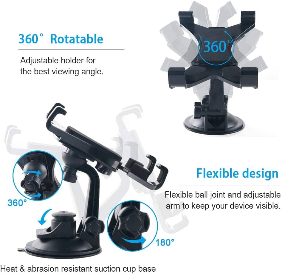 Bytech Suction Car Tablet Mount - Black