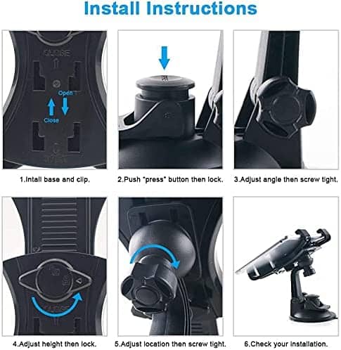 Bytech Suction Car Tablet Mount - Black