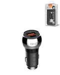 LDNIO C1 Dual A+c Car Charger with USB-A to Lightning Charging Cable — 3ft, 36W