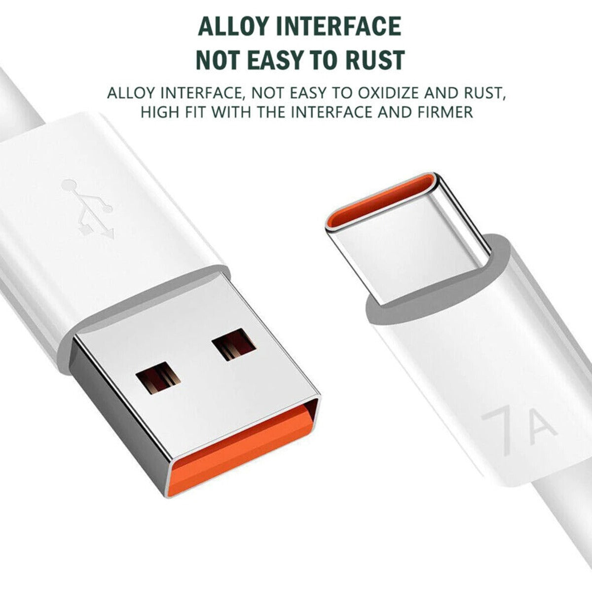 USB-A to USB-C Super-Fast Charge Cable — 3ft, 100W / 7A