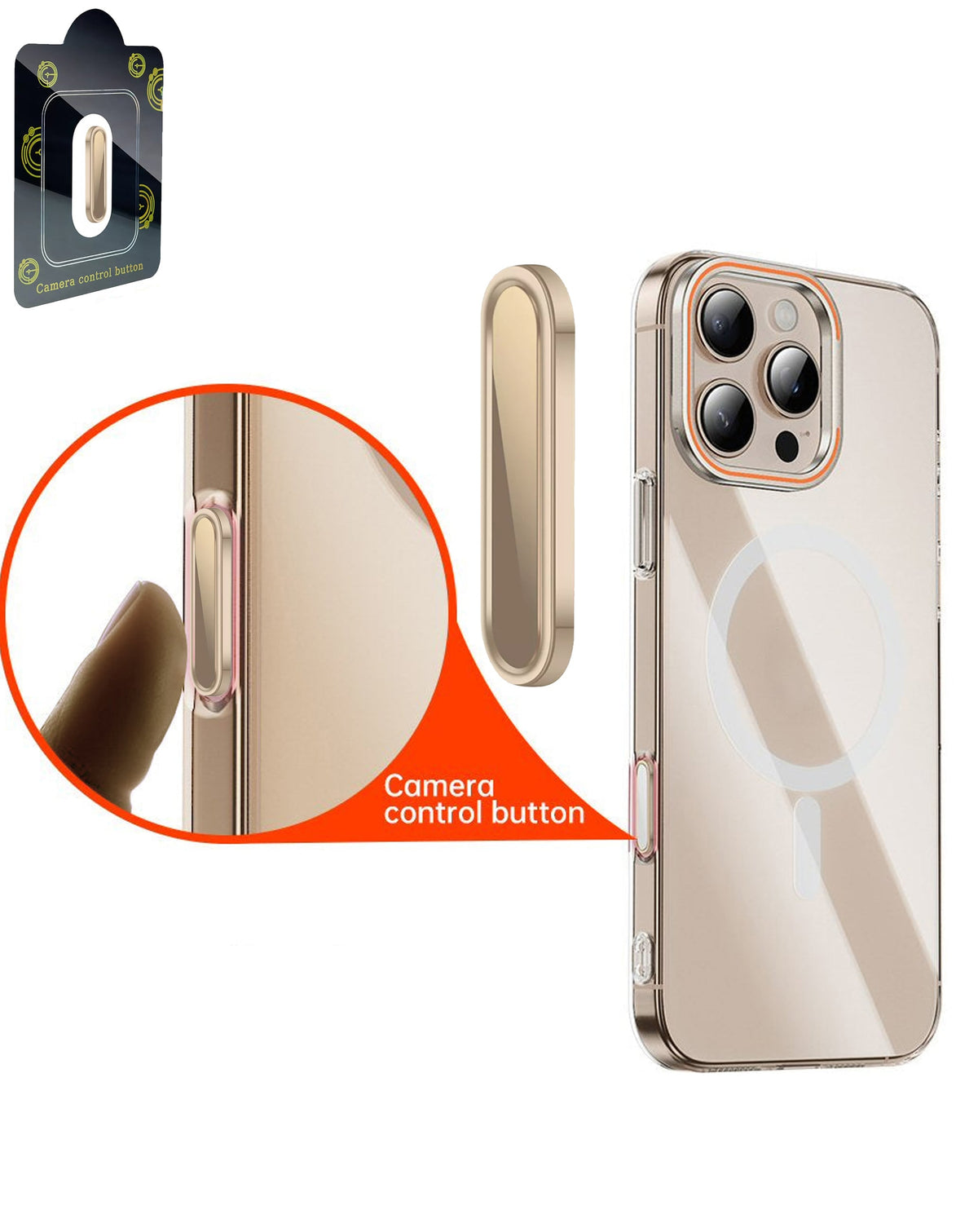 Protective Case for iPhone 16 Series — Gold