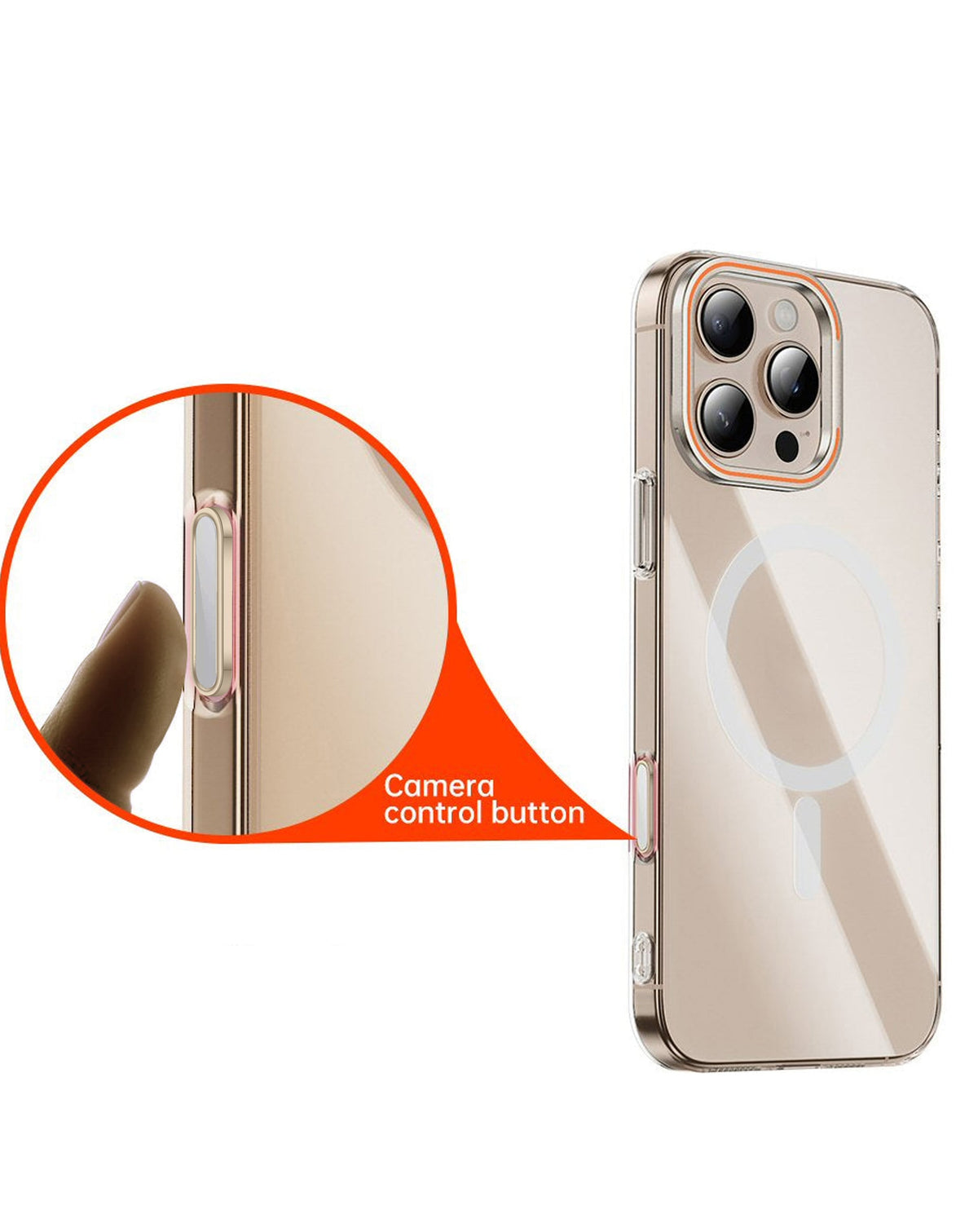 Protective Case for iPhone 16 Series — Gray