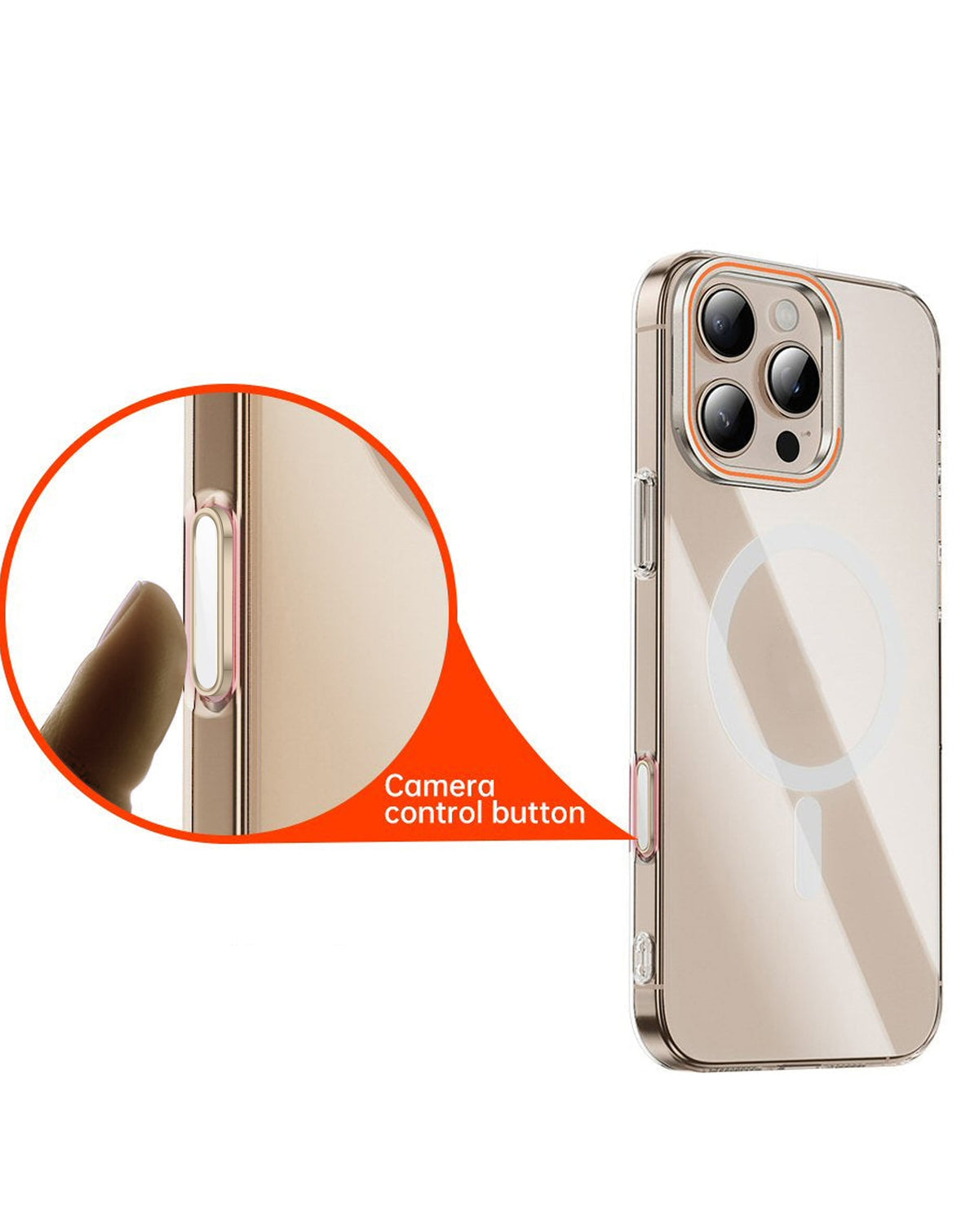 Protective Case for iPhone 16 Series — White