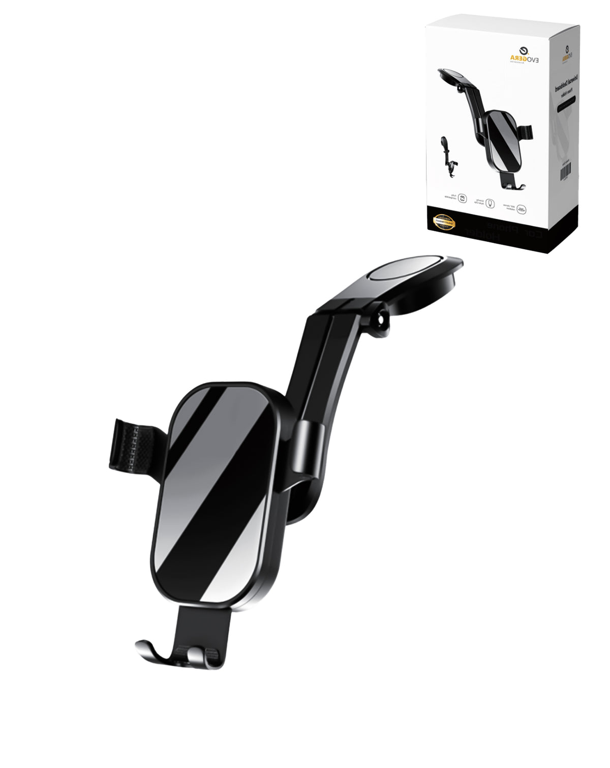 Evogera Metal Connecting Rod Gravity Linkage Auto Lock Car Mount Dashboard Holder