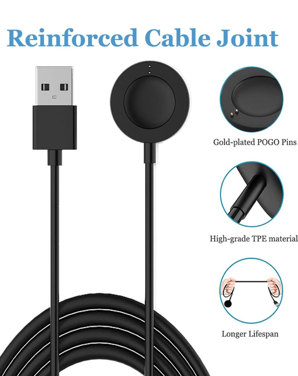 Magnetic Wireless Smartwatch Charger for Fossil 6th Gen - Black
