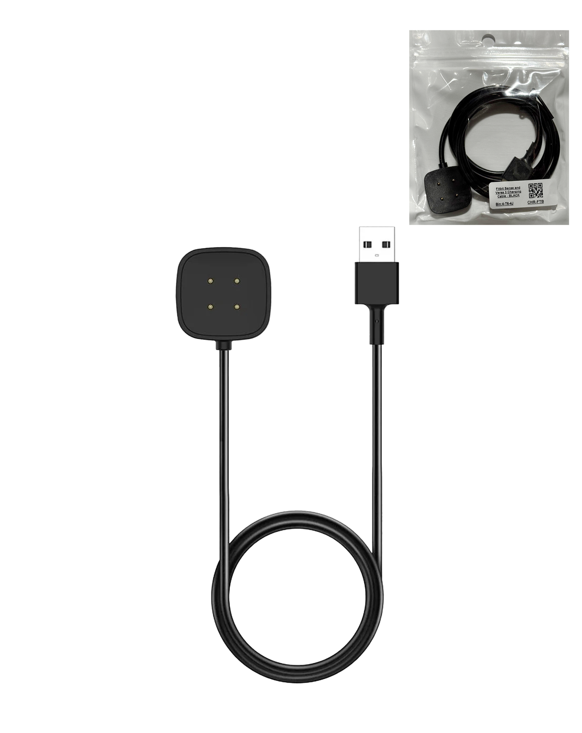 Fitbit Sense and Versa 3 Charging Cable - Black