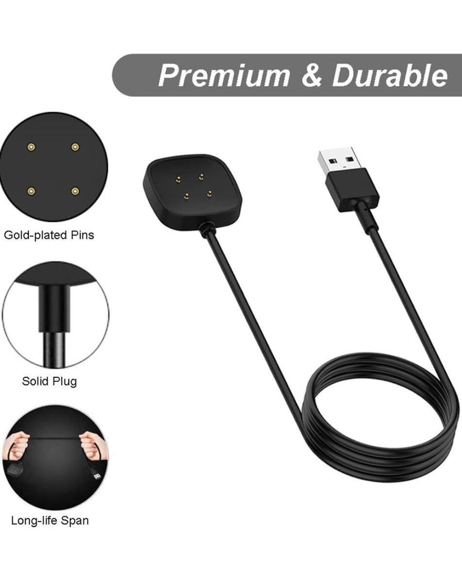 Fitbit Sense and Versa 3 Charging Cable - Black