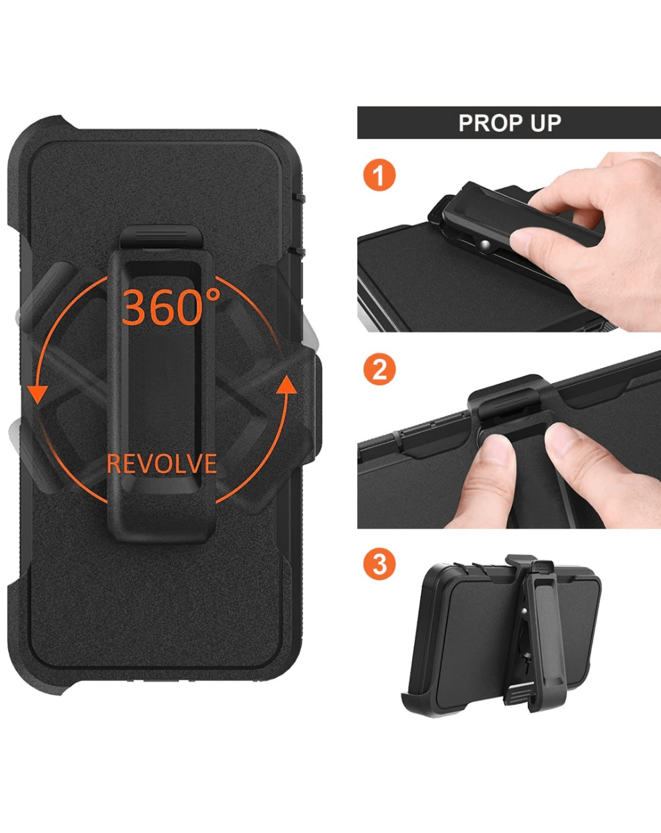Heavy-Duty Shockproof Case for Galaxy N10 Plus — Black