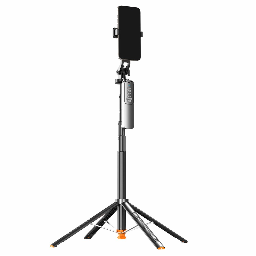 Auto Pop-Up 360° Rotating Selfie Stick Tripod — Black