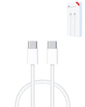 60W USB-C to USB-C Fast Charging Cable for iPhone 15, 16 & iPads — 3 ft