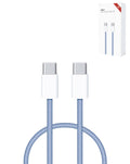 60W USB-C to USB-C Fast Charging Cable for iPhone 15, 16 & iPads — Blue