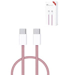 60W USB-C to USB-C Fast Charging Cable for iPhone 15, 16 & iPads — Pink