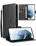 Wallet Leather Case for Moto Edge+ 2023 — Black