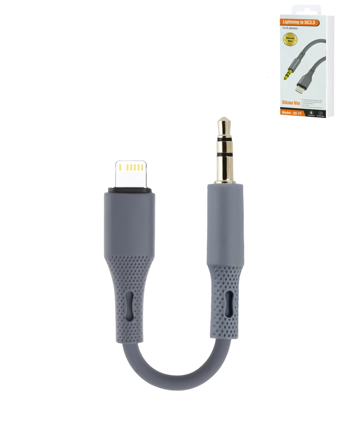 Silicone Wire USB-L to AUX