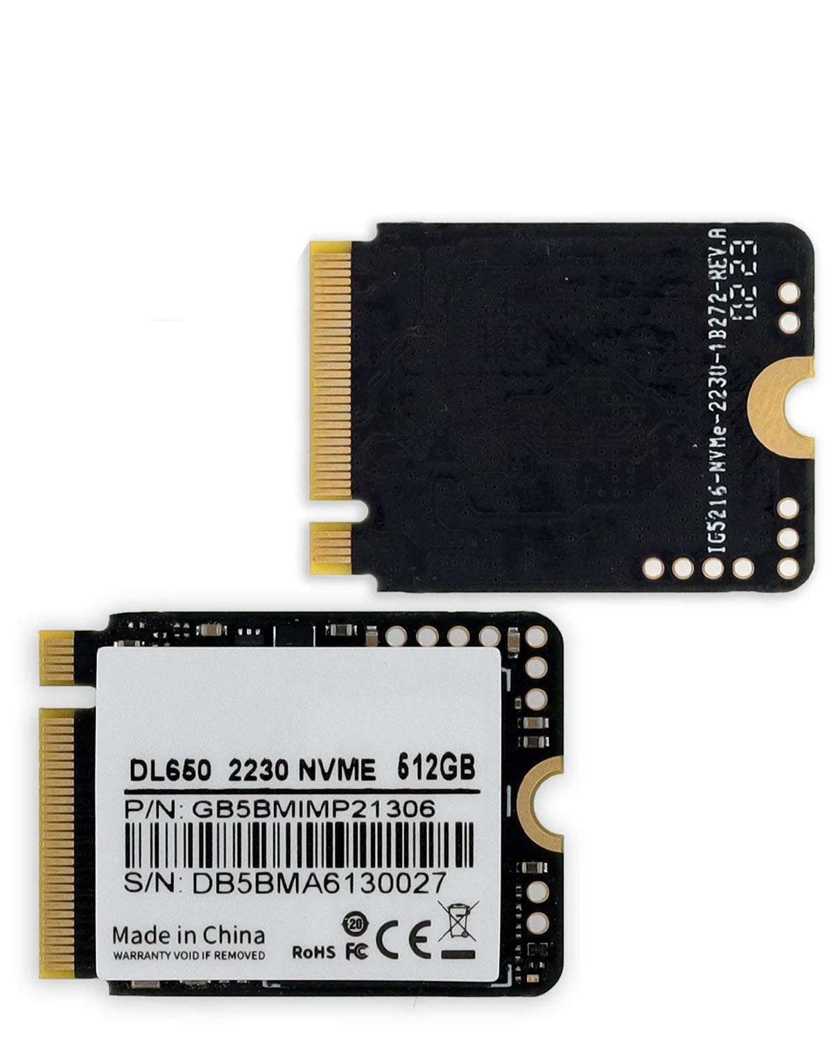 Derlar DL-650 PCIe 3.0 2230 512GB SSD Solid State Drive