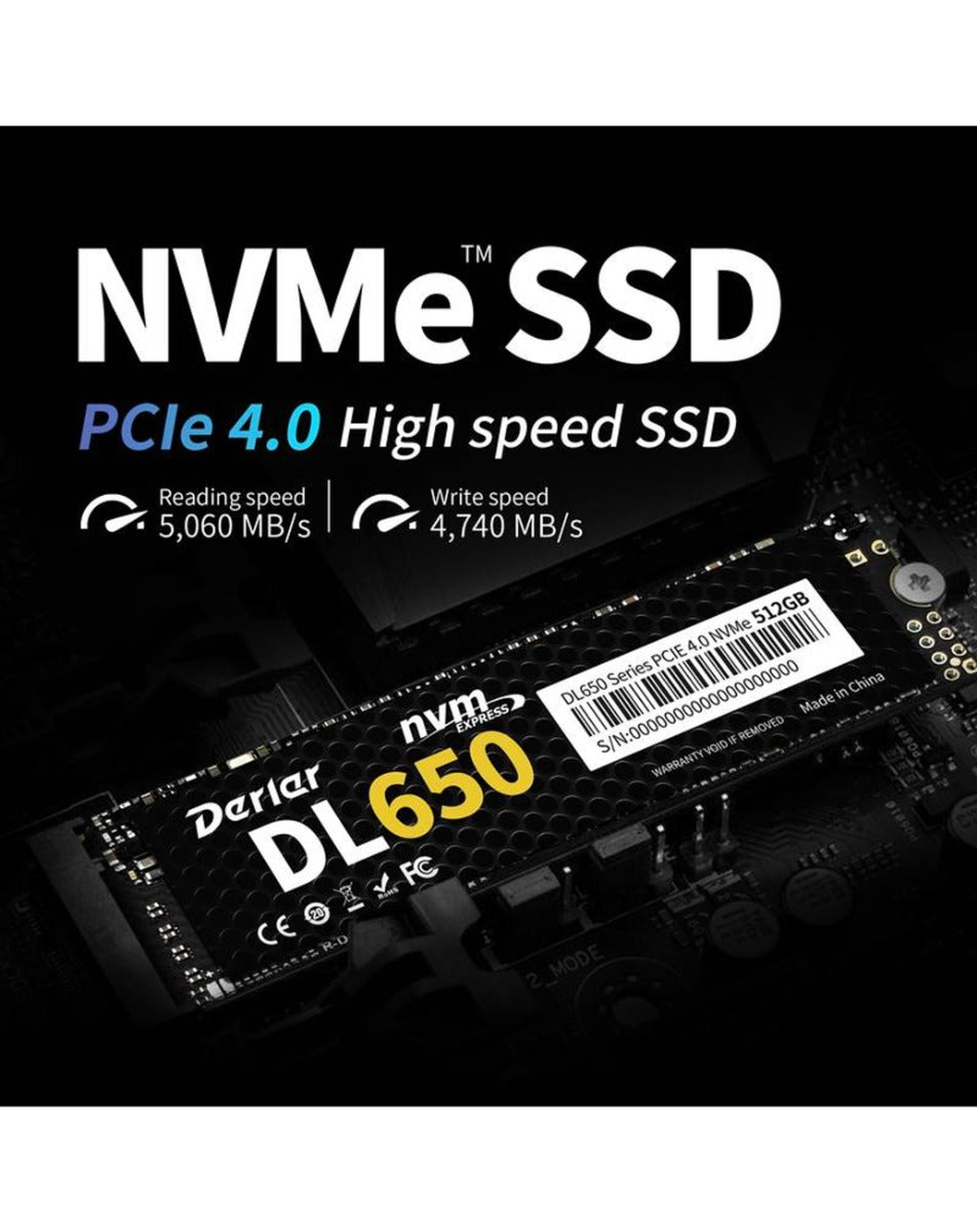 Derlar M.2 NVME PCIe 4.0 2280 1TB SSD Solid State Drive