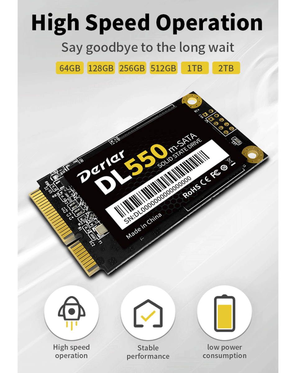 Derlar DL-550 Msata 1TB Hard Disk
