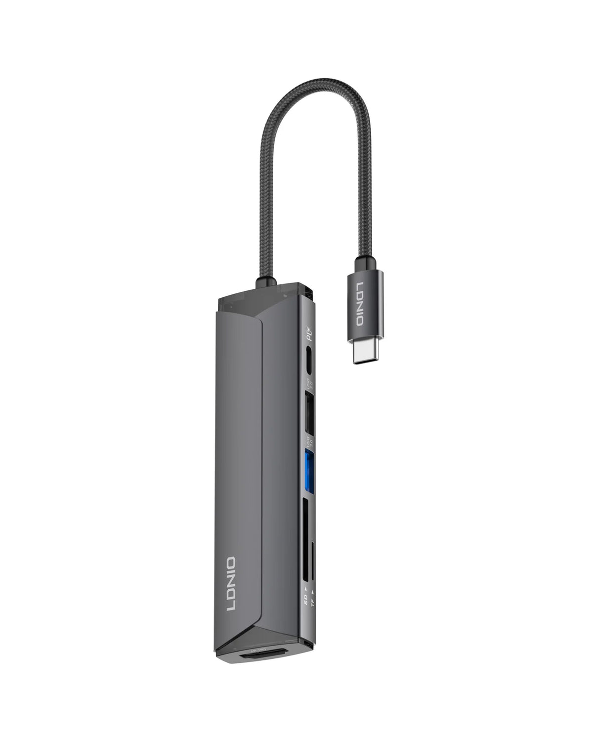 LDNIO DS-56H USB-C PD 5in1 USB-C Multi-function Hub Station — 100W