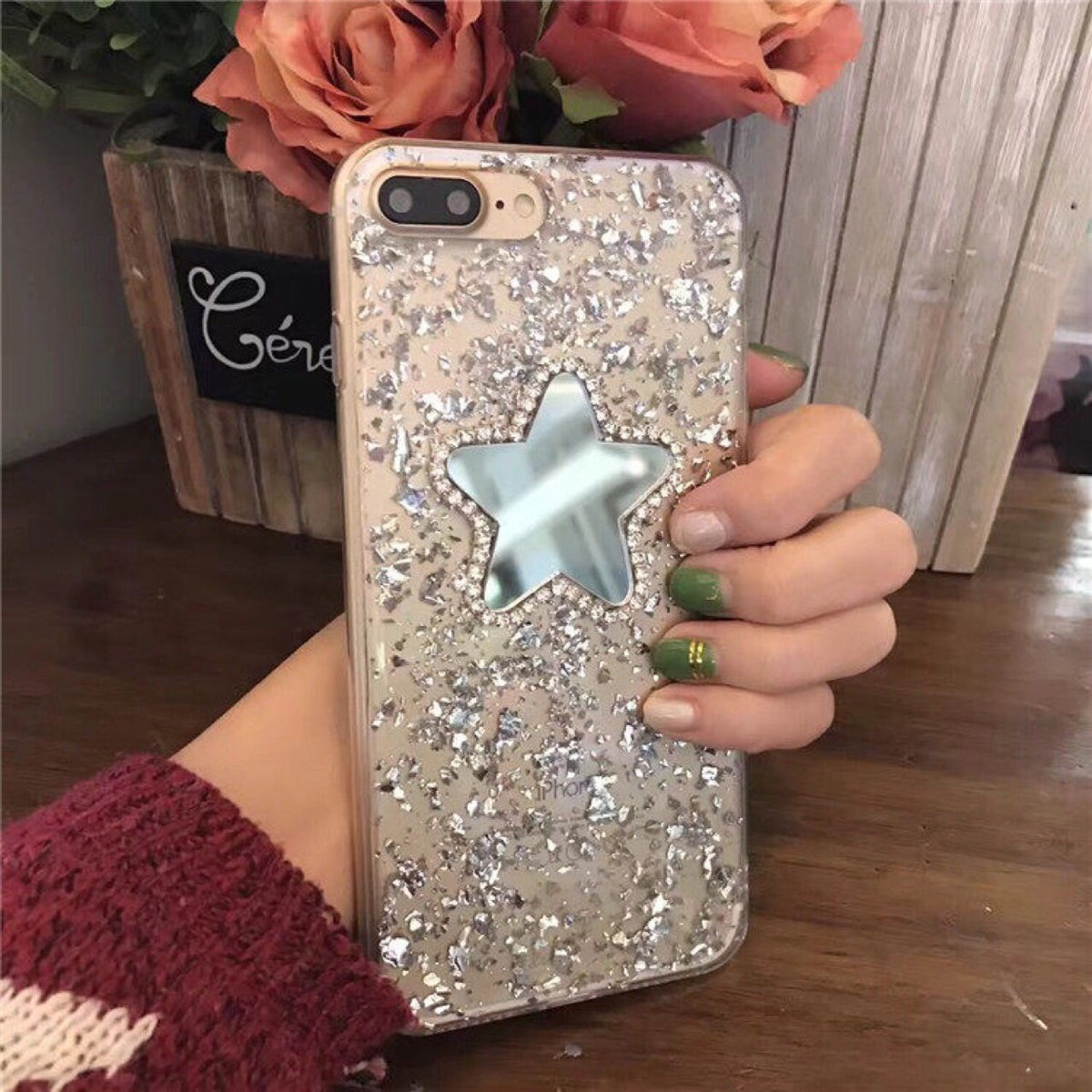 The Starry — Rhinestone Mirror Case
