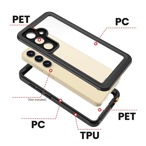 Crystal Clear Water-Resistant Case for Galaxy S24 Plus