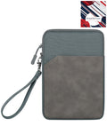 Universal 12-14 Inch Tablet Sleeve with Zipper Pocket and Wrist Strap — Dark Gray
