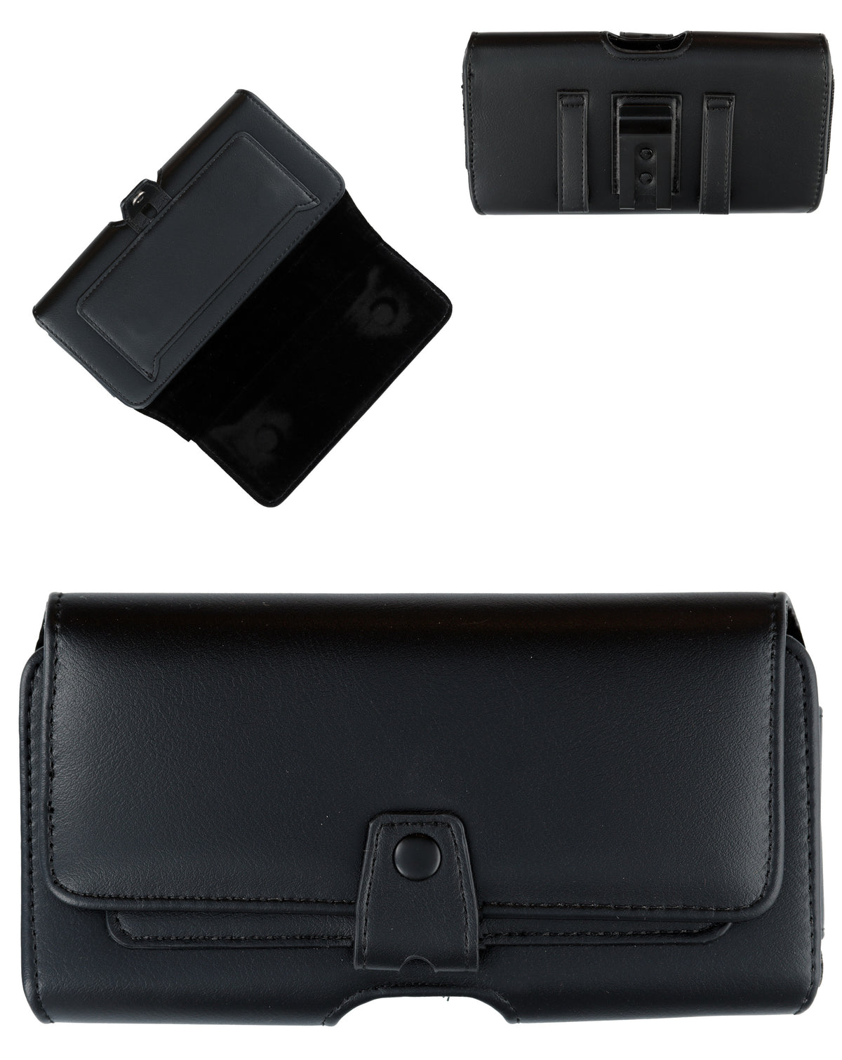 EVO 6.9" Horizontal Pouch with Belt Clip - Black