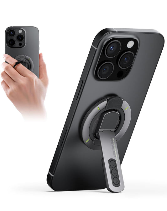EVO Double-Sided Magnetic Phone Ring Holder & Stand - Gray