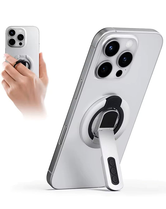 EVO Double-Sided Magnetic Phone Ring Holder & Stand - White