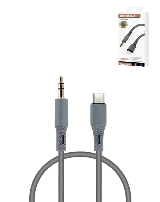 Silicone Wire USB-C to AUX — 3ft