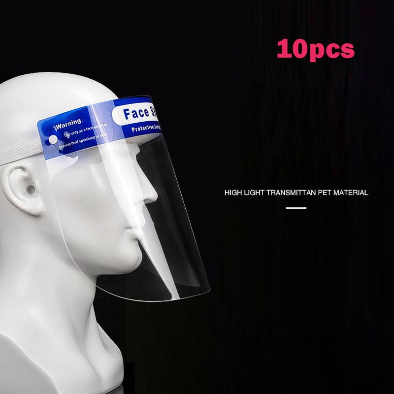 Face shield protective isolation mask