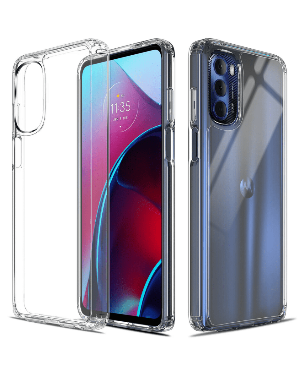 Crystal Clear Case for Moto G52 — Clear