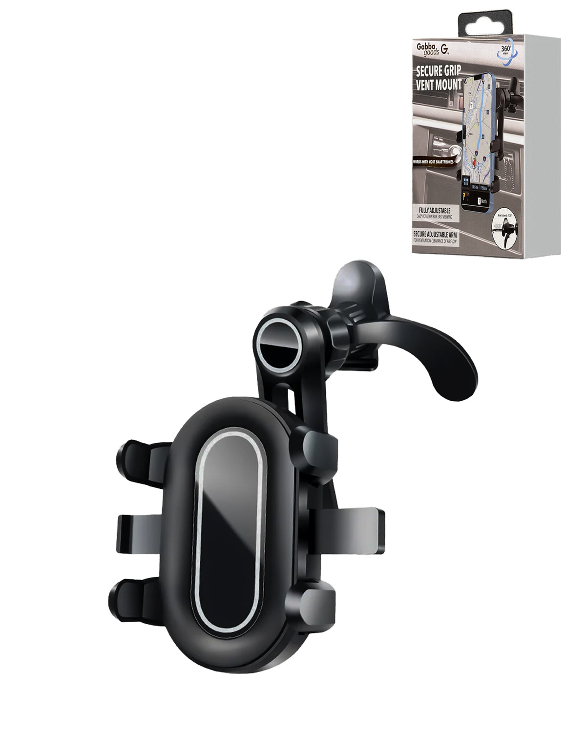 Secure Grip Vent Mount - Black