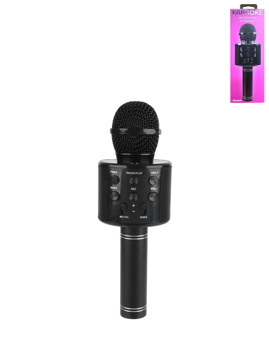 Bluetooth Karaoke Speaker & Microphone — Black
