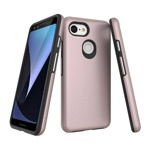 Heavy-Duty Shockproof Case for Google Pixel 3 — Rose Gold