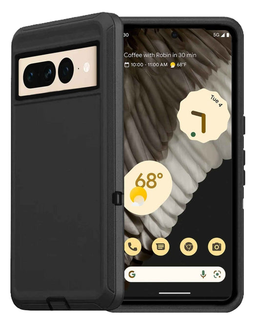 Heavy-Duty Shockproof Case for Google Pixel 7 Pro — Black