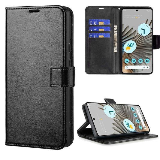 Wallet Leather Case for Google Pixel 8 Pro — Black