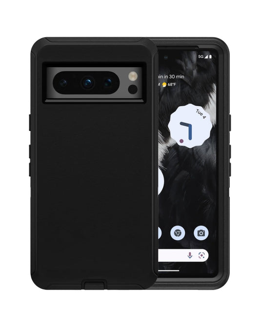 Heavy-Duty Shockproof Case for Google Pixel 8 Pro — Black