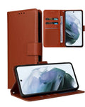 Wallet Leather Case for Google Pixel 9A — Brown